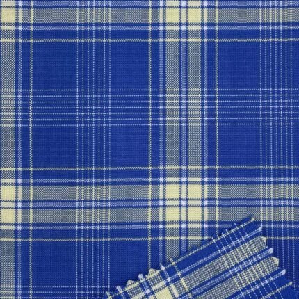 340g/m (6.7oz) 84% Polyester 16% Viscose Checked Suit Fabric 150cm YF31222