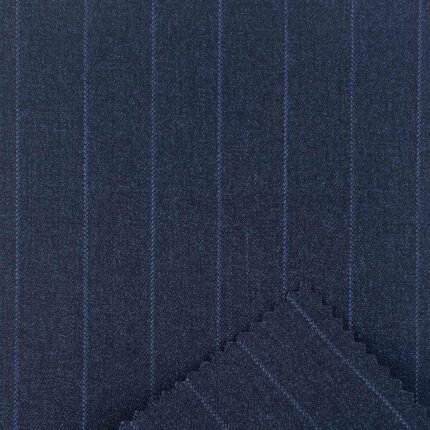 435g/m (8.6oz) 65% Polyester 33% Viscose 2% Spandex Striped Suit Fabric 150cm YF31723
